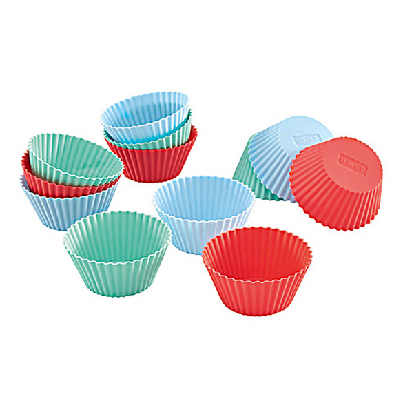 Muffinformen „Pastell Mix“ 12-tlg. aus Silikon LURCH