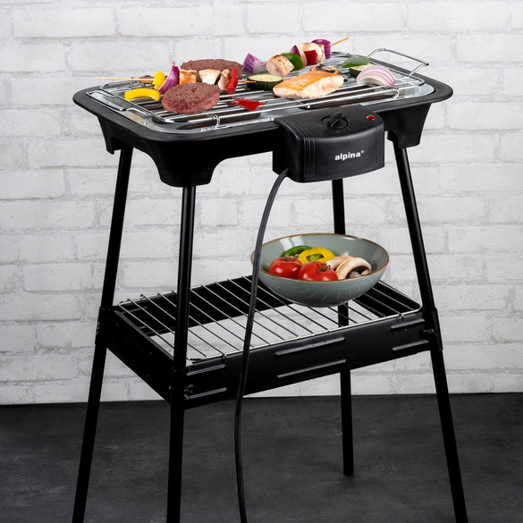 Elektrogrill 2-in-1 Tisch- & Standgrill ALPINA