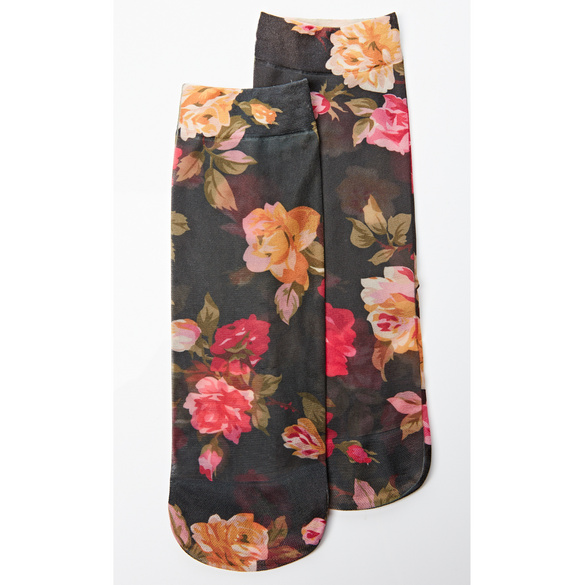 Socken floral + hautfarben 2 Paar