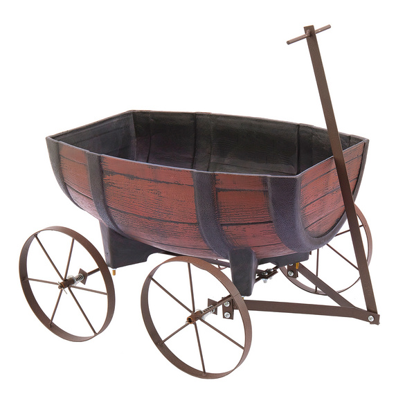 Pflanzgefäß Holzfass