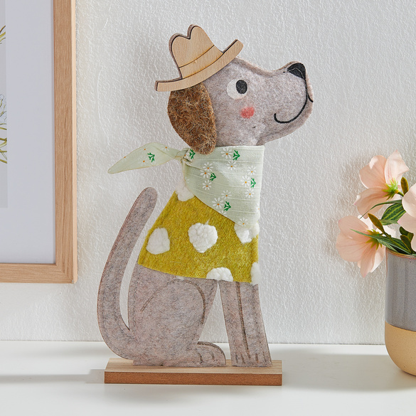 Deko-Figur aus Filz Hund "Bello"