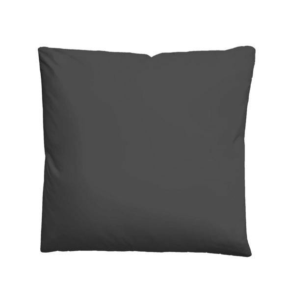 Castell Mikrofaser Bettwäsche uni schwarz, 1x 155x220 cm + 1x 80x80 cm