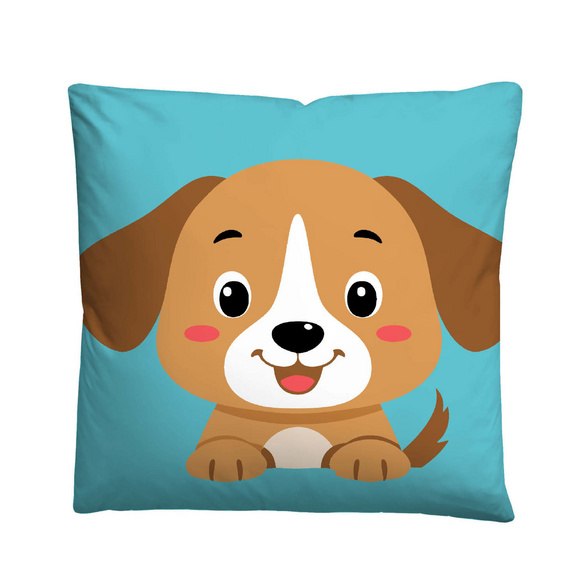 Castell Mikrofaser Bettwäsche Hund türkis, 1x 135x200 cm + 1x 80x80 cm