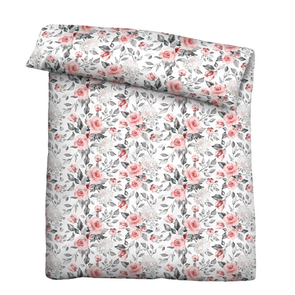 Castell Nicki Bettwäsche Rosen altrosa, 1x 155x220 cm + 1x 80x80 cm