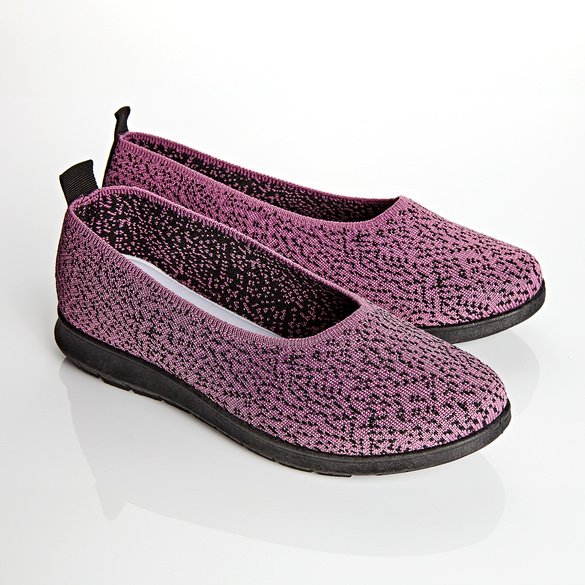 Soft-Slipper "Vicky" lila-schwarz