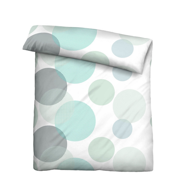 Castell Thermo-Fleece Bettwäsche Blasen mint, 1x 135x200 cm + 1x 80x80 cm