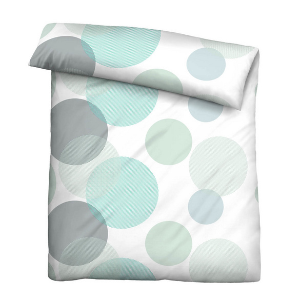 Castell Thermo-Fleece Bettwäsche Blasen mint, 1x 155x220 cm + 1x 80x80 cm