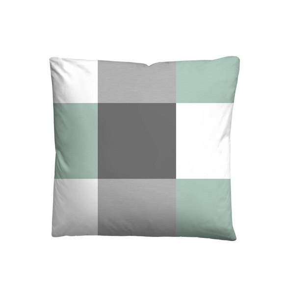 Castell Thermo-Fleece Bettwäsche karo mint, 1x 135x200 cm + 1x 80x80 cm