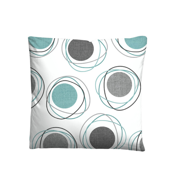 Castell Polycotton Renforce Bettwäsche Kringel silber/grau, 1x 155x220 cm + 1x 80x80 cm