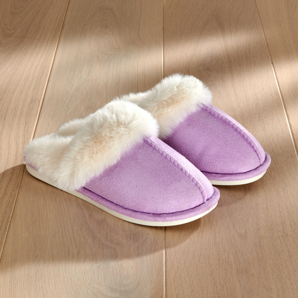 Pantoffel "Flauschi" lila