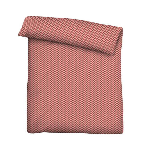 Castell Jersey Bettwäsche Chevron gold, 1x 155x220 cm + 1x 80x80 cm