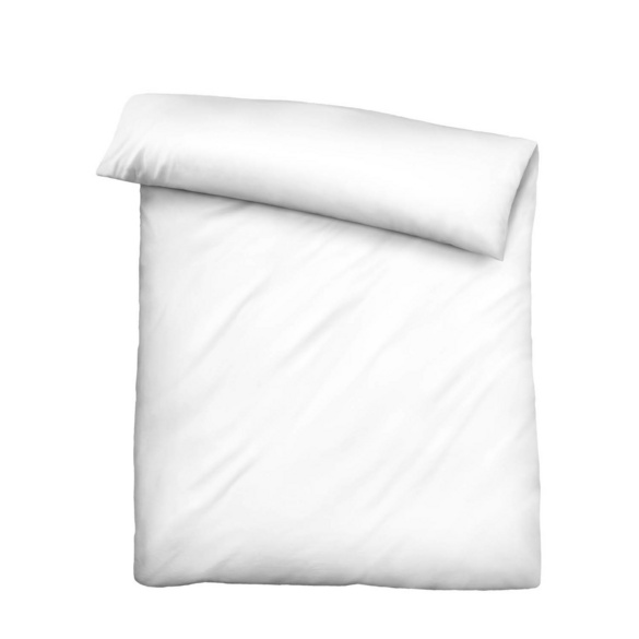 biberna Tencel Bettwäsche UNI weiß, 1x 155x220 cm + 1x 80x80 cm
