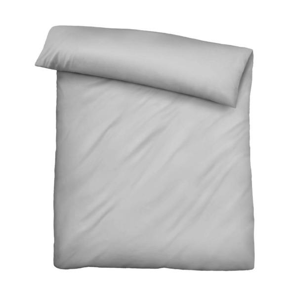 biberna Tencel Bettwäsche UNI  sturmgrau, 1x 135x200 cm + 1x 80x80 cm