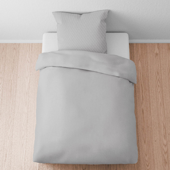 biberna Tencel Bettwäsche UNI  sturmgrau, 1x 135x200 cm + 1x 80x80 cm