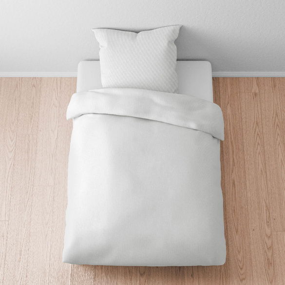 biberna Tencel Bettwäsche UNI  silber/grau, 1x 135x200 cm + 1x 80x80 cm