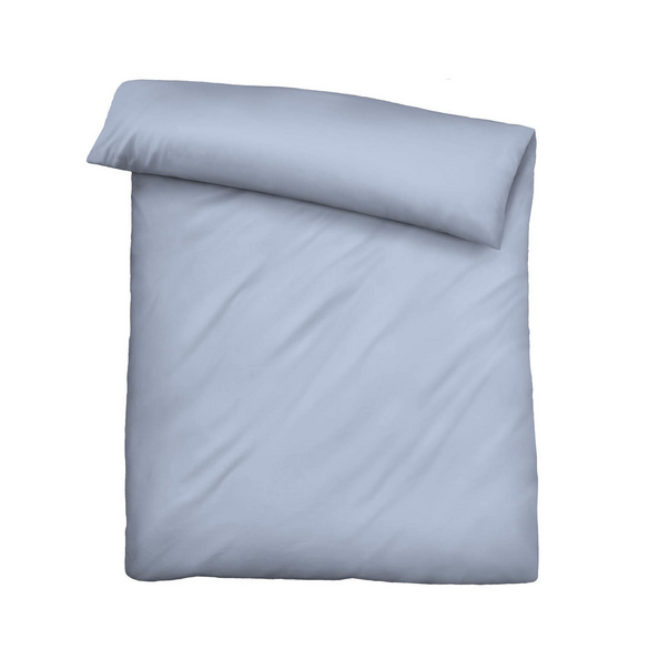 biberna Tencel Bettwäsche UNI  eisblau, 1x 135x200 cm + 1x 80x80 cm
