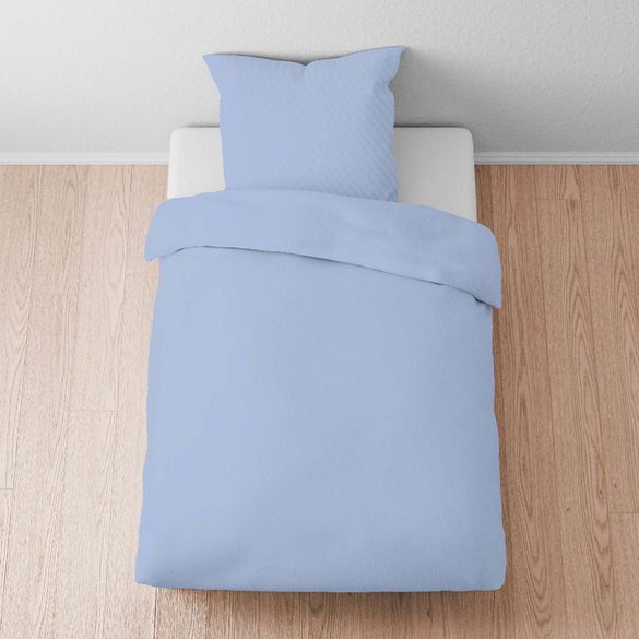 biberna Tencel Bettwäsche UNI  eisblau, 1x 135x200 cm + 1x 80x80 cm
