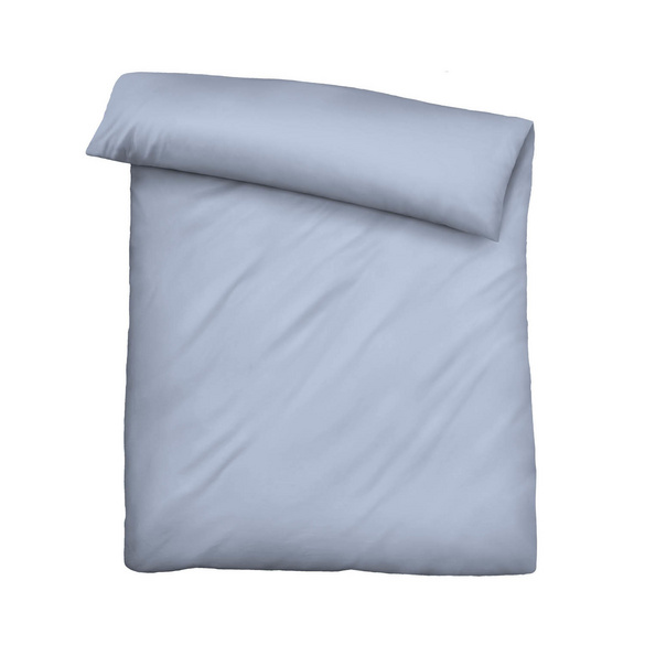 biberna Tencel Bettwäsche UNI  eisblau, 1x 155x220 cm + 1x 80x80 cm