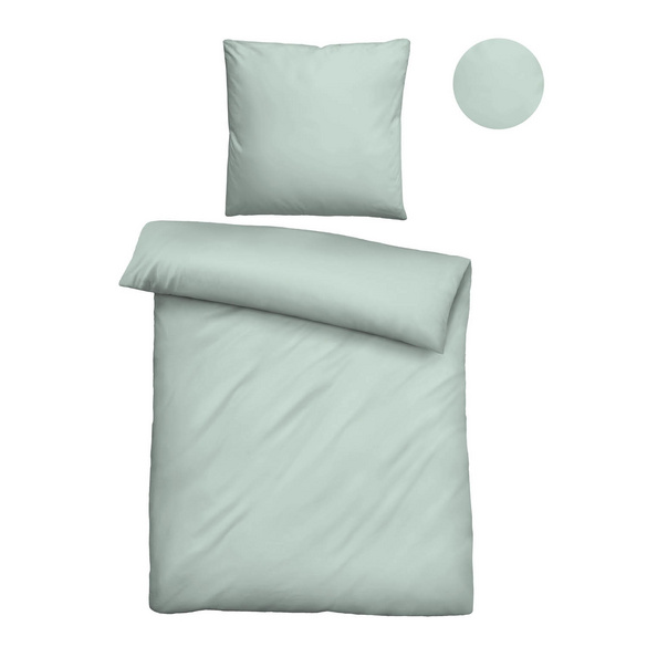 biberna Tencel Bettwäsche UNI  salbei, 1x 135x200 cm + 1x 80x80 cm