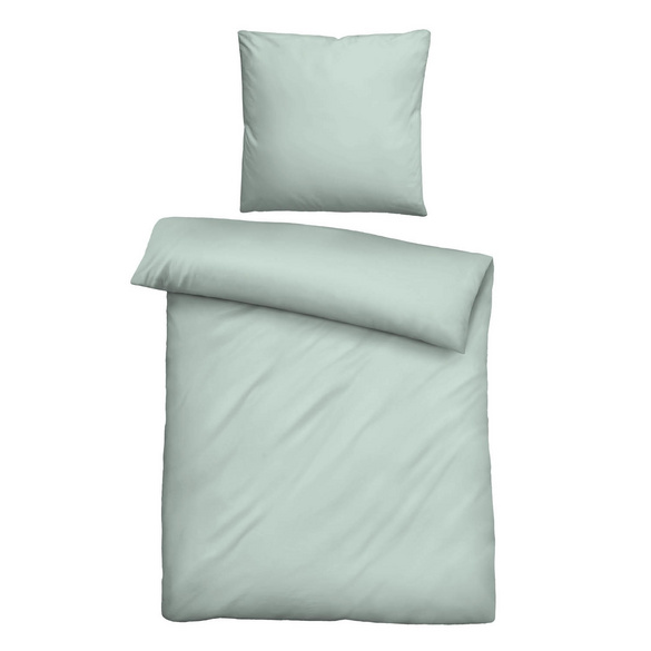 biberna Tencel Bettwäsche UNI  salbei, 1x 135x200 cm + 1x 80x80 cm