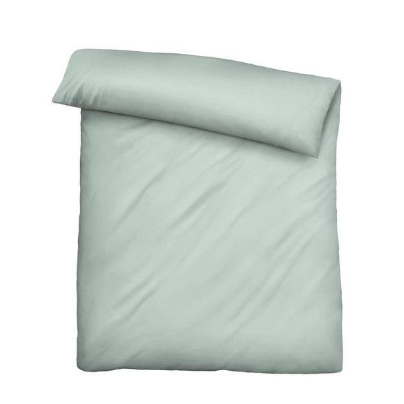 biberna Tencel Bettwäsche UNI  salbei, 1x 155x220 cm + 1x 80x80 cm