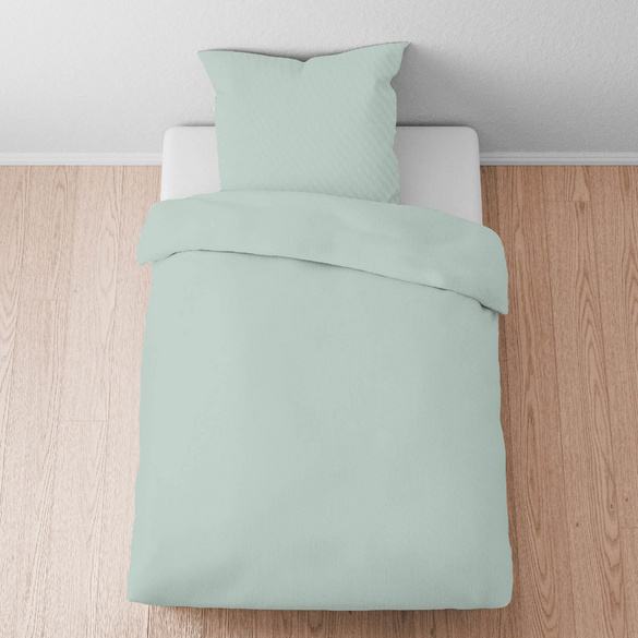 biberna Tencel Bettwäsche UNI  salbei, 1x 155x220 cm + 1x 80x80 cm