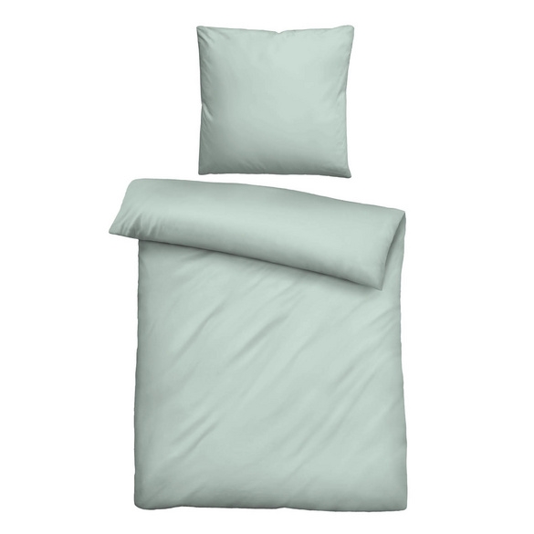 biberna Tencel Bettwäsche UNI  salbei, 1x 155x220 cm + 1x 80x80 cm