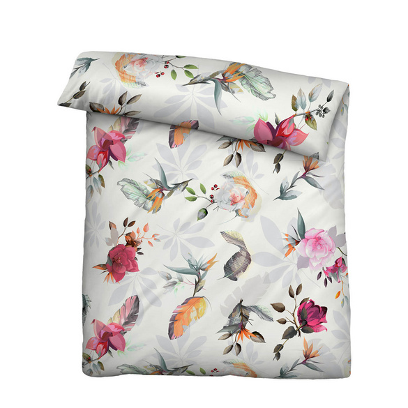 biberna Tencel Bettwäsche Frühling , 1x 135x200 cm + 1x 80x80 cm