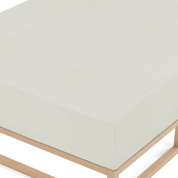 biberna Spannbetttuch Melange uni grau, 1x 90x190 cm - 100x200 cm