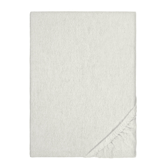 biberna Spannbetttuch Melange uni grau, 1x 90x190 cm - 100x200 cm