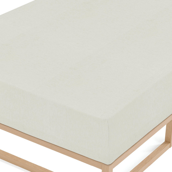 biberna Spannbetttuch Melange uni grau, 1x 180x200 cm - 200x200 cm