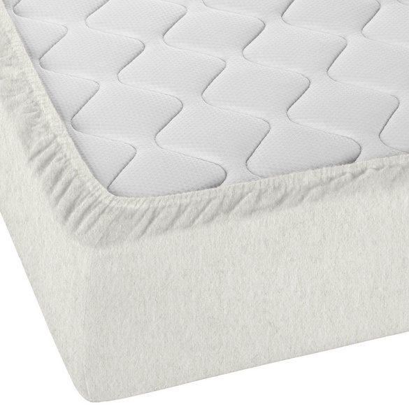 biberna Spannbetttuch Melange uni grau, 1x 180x200 cm - 200x200 cm