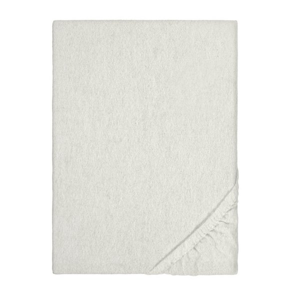 biberna Spannbetttuch Melange uni grau, 1x 180x200 cm - 200x200 cm