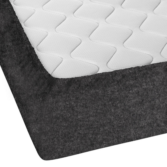 biberna Spannbetttuch Melange uni titanium, 1x 90x190 cm - 100x200 cm