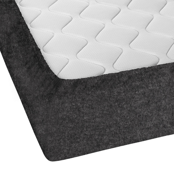 biberna Spannbetttuch Melange uni titanium, 1x 140x200 cm - 160x200 cm