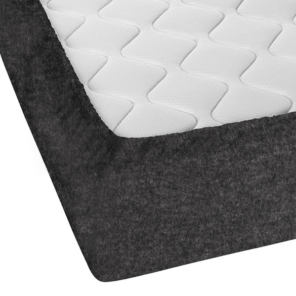 biberna Spannbetttuch Melange uni titanium, 1x 180x200 cm - 200x200 cm