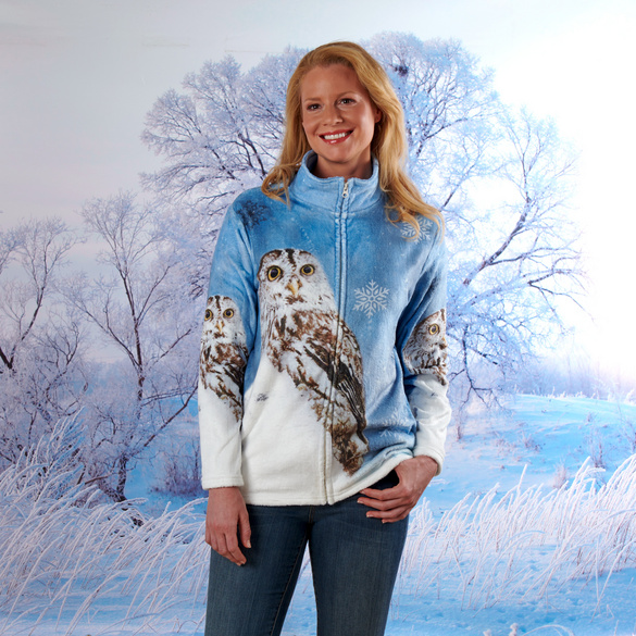 Fleece-Jacke "Schneeeule"