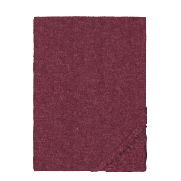 biberna Spannbetttuch Melange uni burgund, 1x 180x200 cm - 200x200 cm