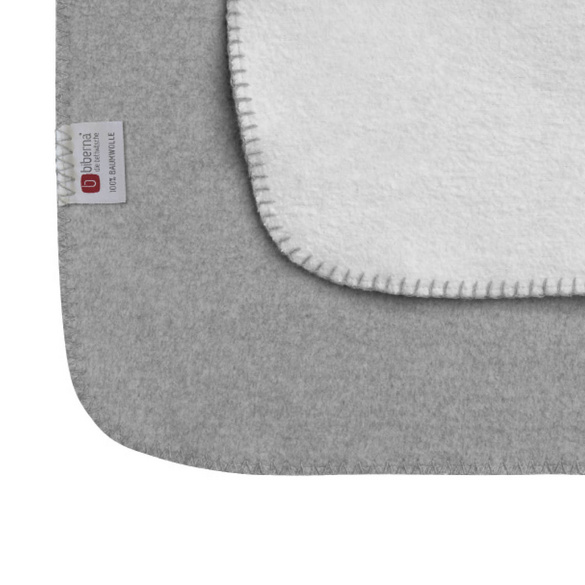 biberna Melange Wohndecke UNI  grau, 1x 150x200 cm