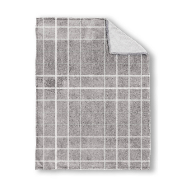 biberna Sherpa Wohndecke Sherpa grau, 1x 150x200 cm