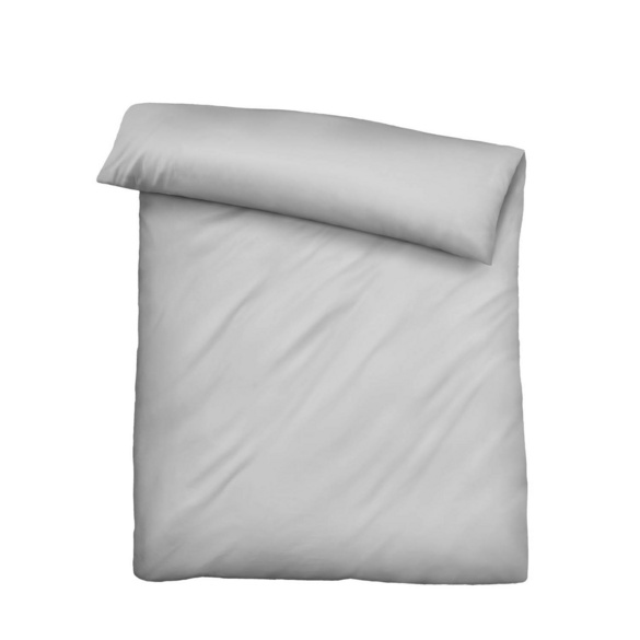 biberna Tencel-Flanell Bettwäsche uni sturmgrau, 135x200 cm + 80x80 cm