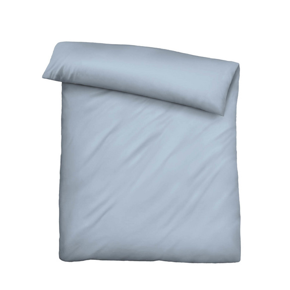 biberna Tencel-Flanell Bettwäsche uni taubenblau, 135x200 cm + 80x80 cm