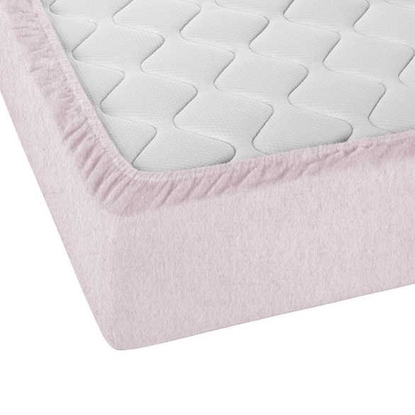 biberna Spannbetttuch Melange rose, 90x190 cm - 100x200 cm