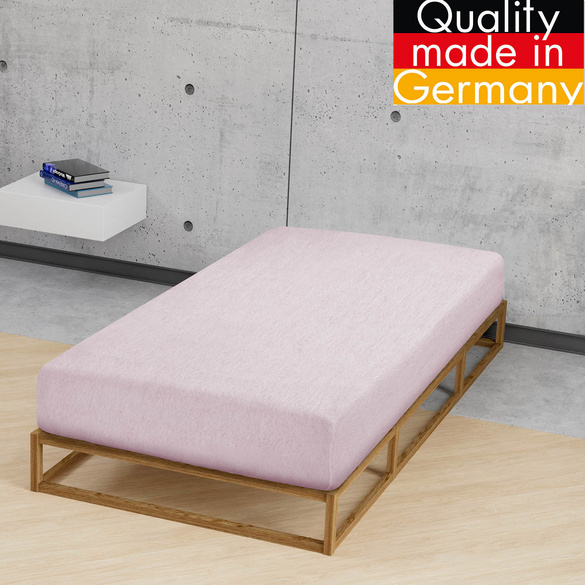 biberna Spannbetttuch Melange rose, 90x190 cm - 100x200 cm