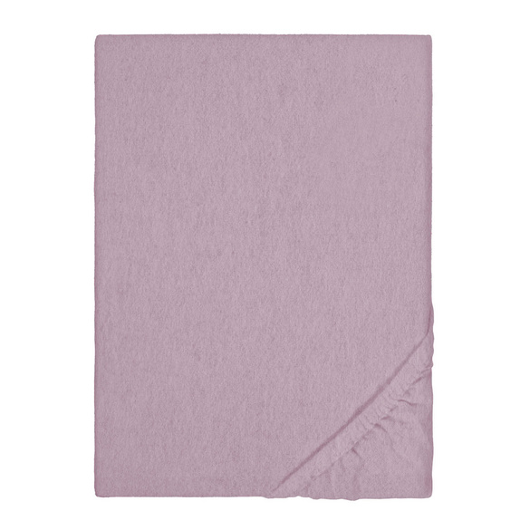 biberna Spannbetttuch Melange brombeer, 90x190 cm - 100x200 cm
