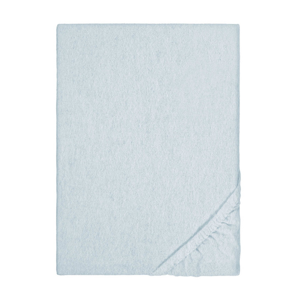 biberna Spannbetttuch Melange ciel, 90x190 cm - 100x200 cm