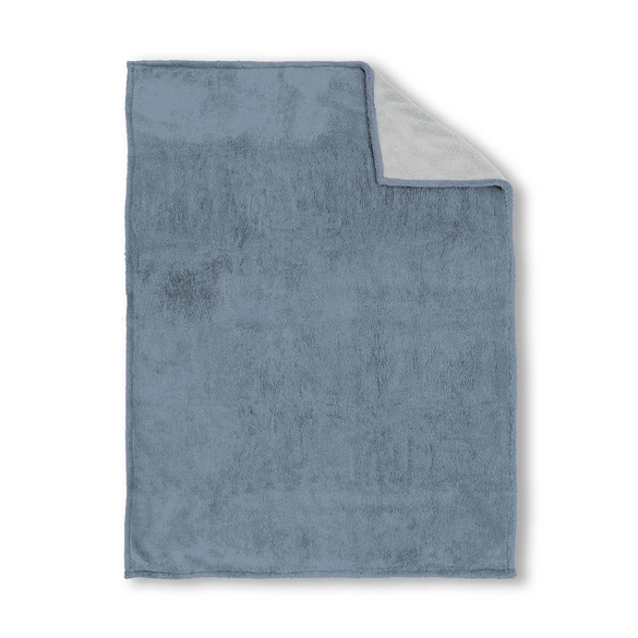 biberna Sherpa Wohndecke taubenblau, 150x200 cm