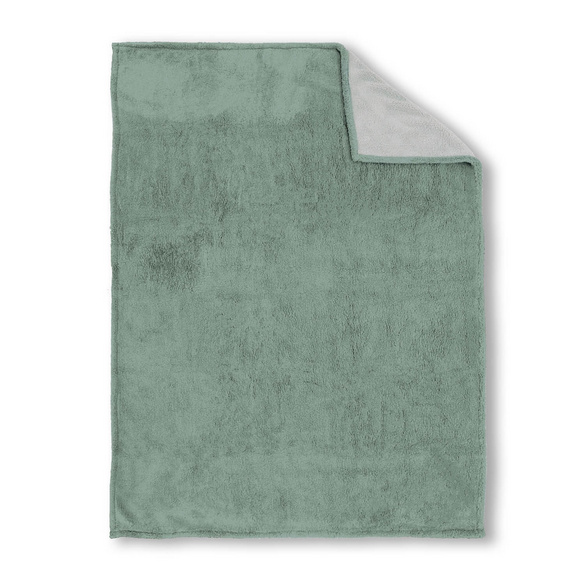 biberna Sherpa Wohndecke salbei, 150x200 cm