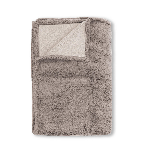 biberna Sherpa Wohndecke taupe, 150x200 cm