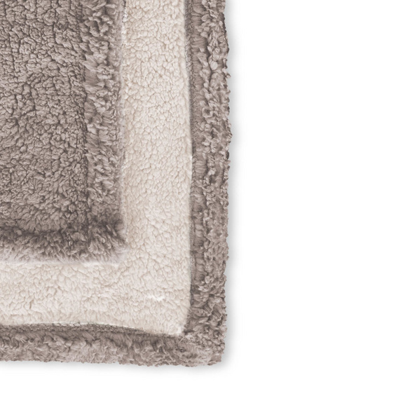 biberna Sherpa Wohndecke taupe, 150x200 cm